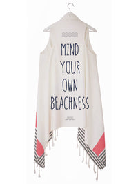 MIND YOUR OWN BEACHNESS duster vest