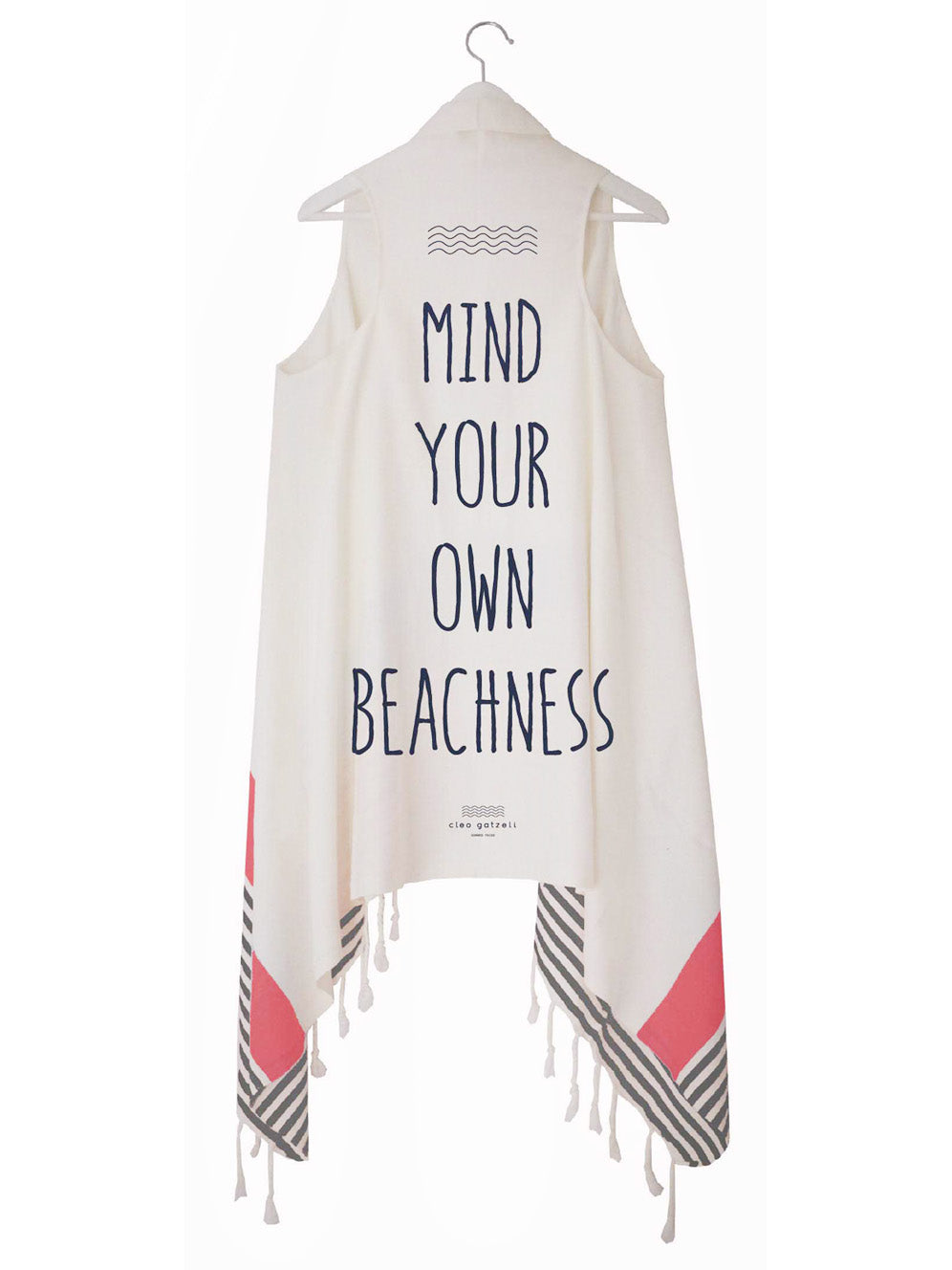 MIND YOUR OWN BEACHNESS duster vest
