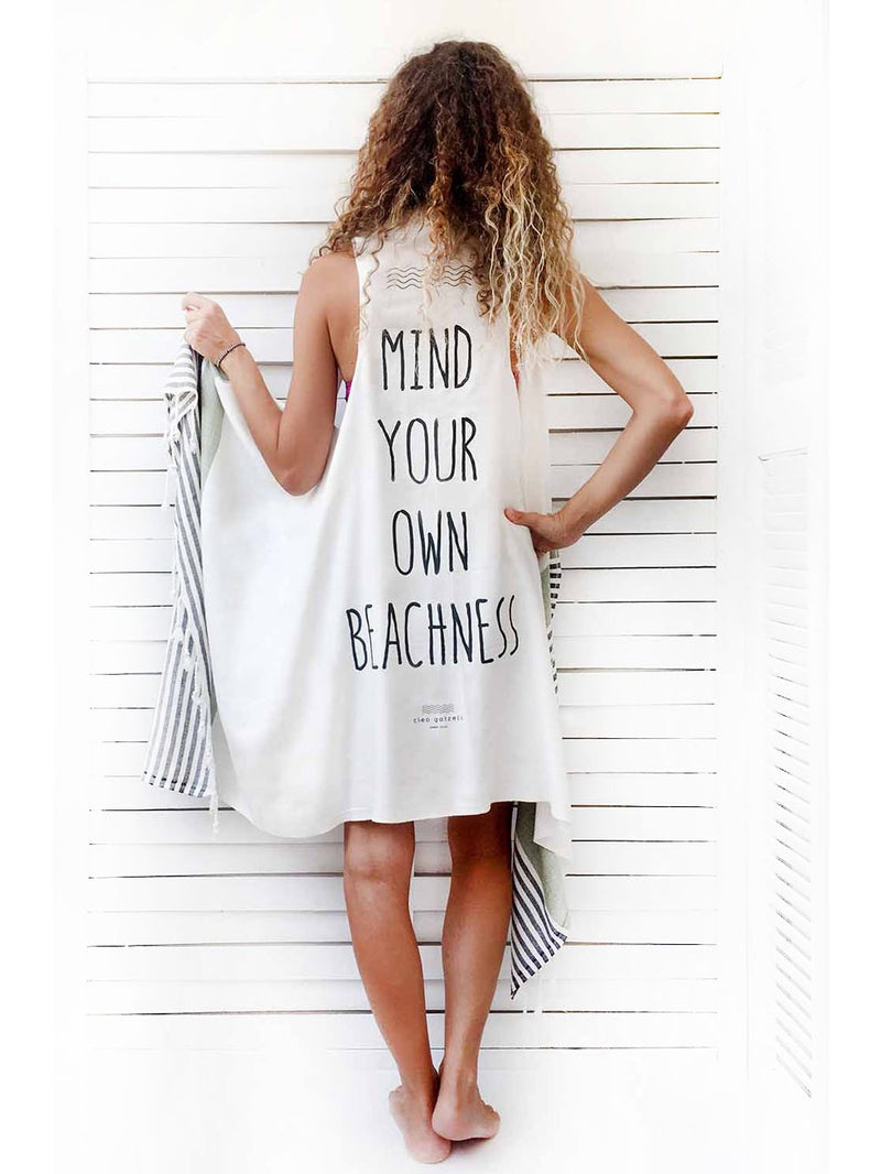 MIND YOUR OWN BEACHNESS duster vest