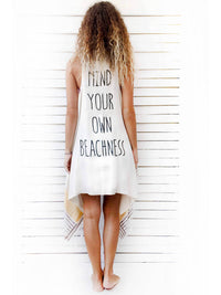 MIND YOUR OWN BEACHNESS duster vest