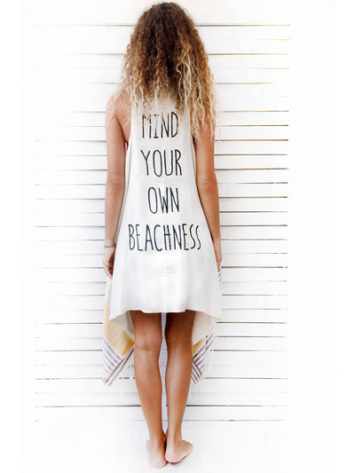 MIND YOUR OWN BEACHNESS duster vest