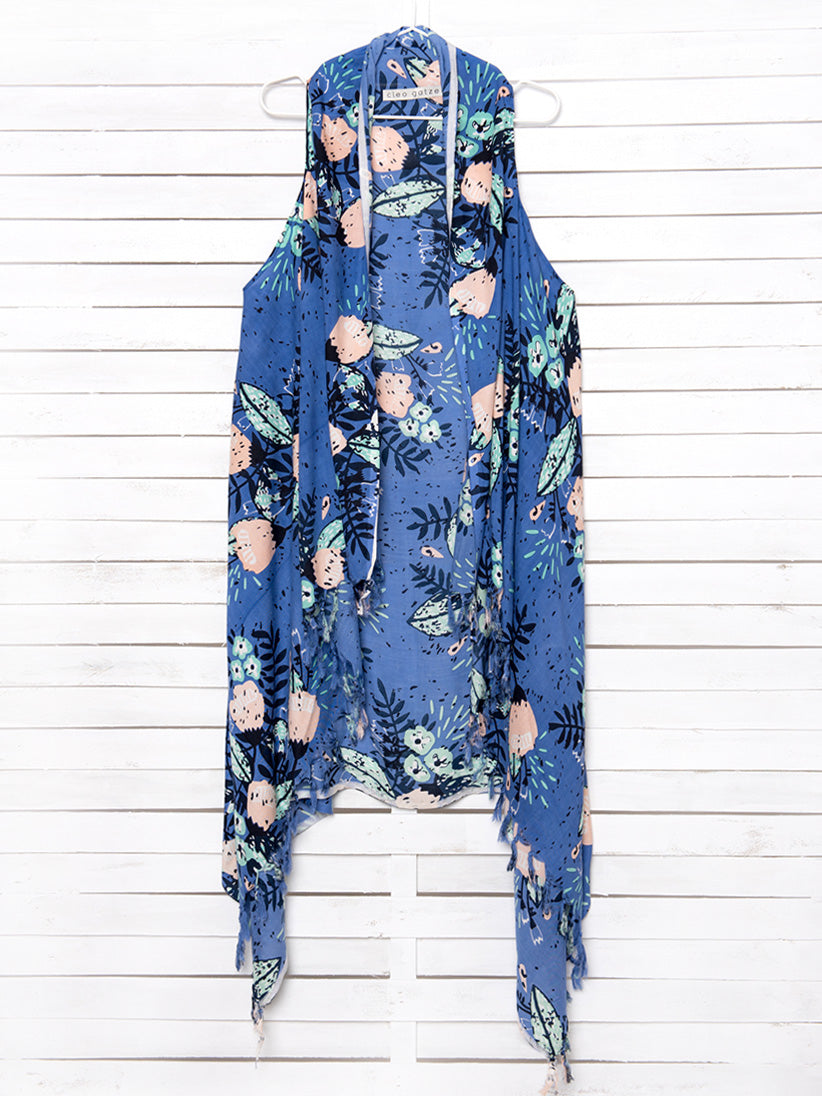 SUMMER BLOSSOM pareo vest