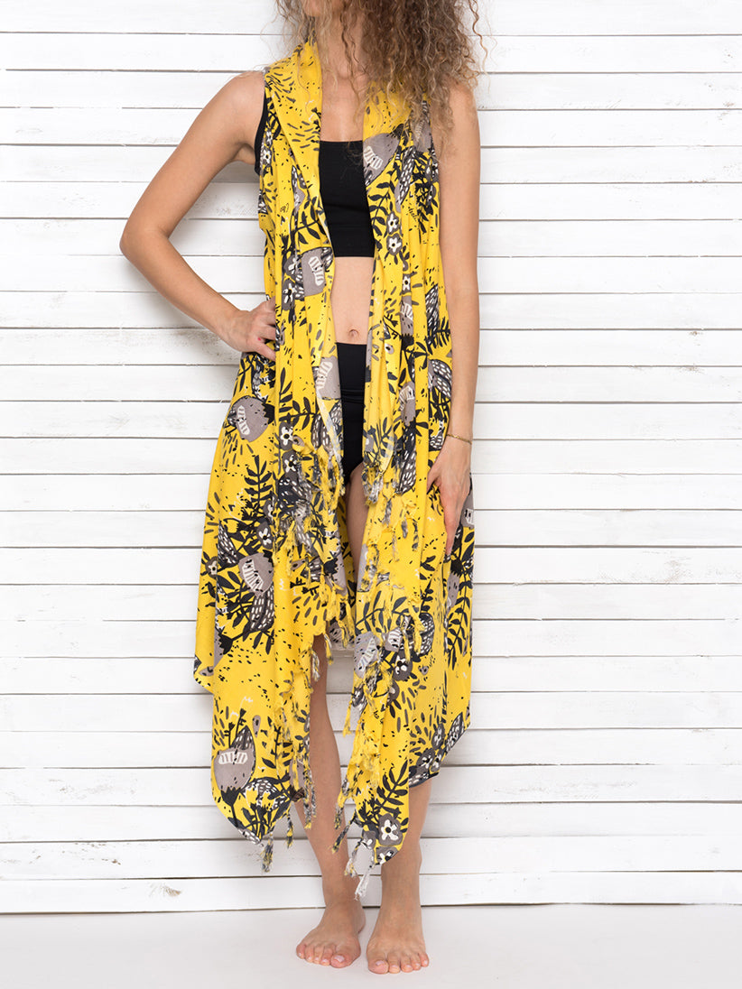 SUMMER BLOSSOM pareo vest