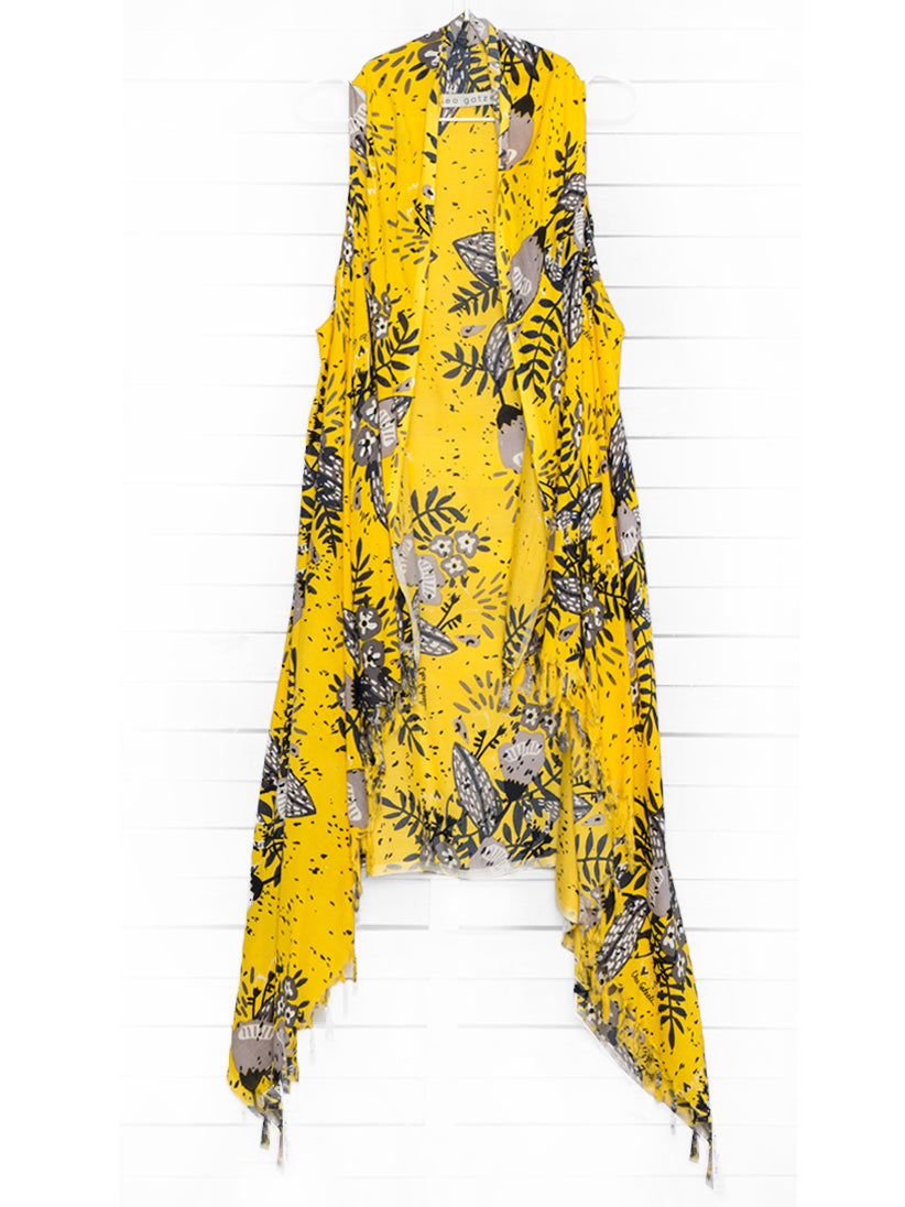 SUMMER BLOSSOM pareo vest