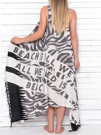 ALL WE NEED IS BEACH pareo vest