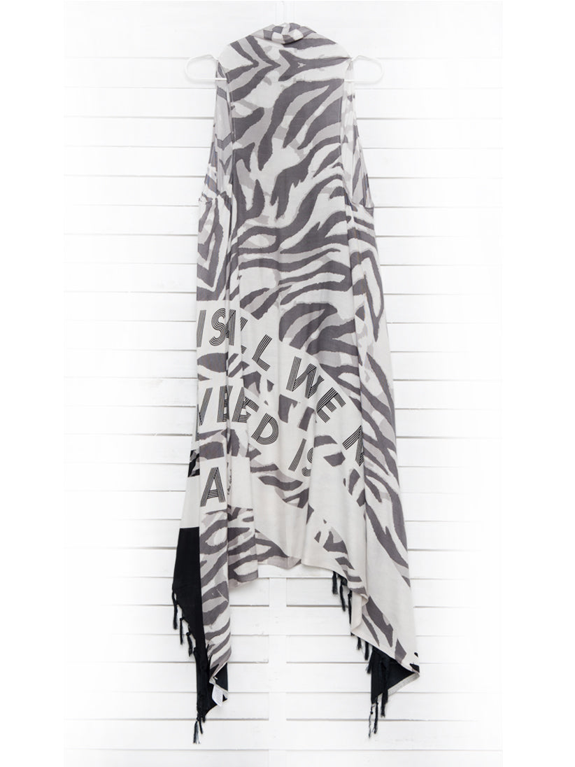 ALL WE NEED IS BEACH pareo vest