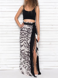 ALL WE NEED IS BEACH maxi pareo skirt