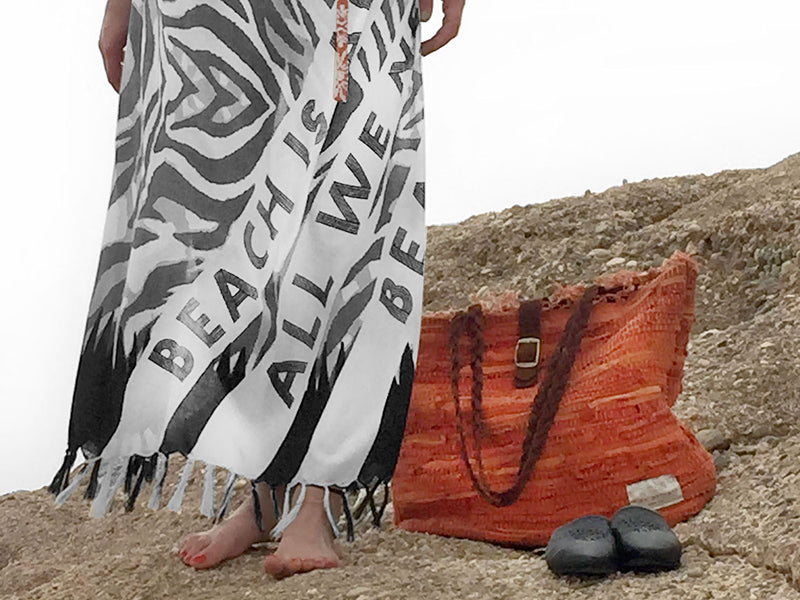 ALL WE NEED IS BEACH maxi pareo skirt