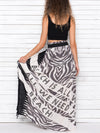 ALL WE NEED IS BEACH maxi pareo skirt