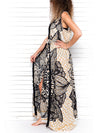 FISHNET MANDALA maxi dress