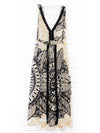 FISHNET MANDALA maxi dress