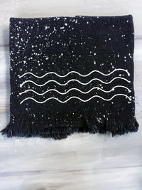 SUMMER NIGHT hand dyed peshtowel