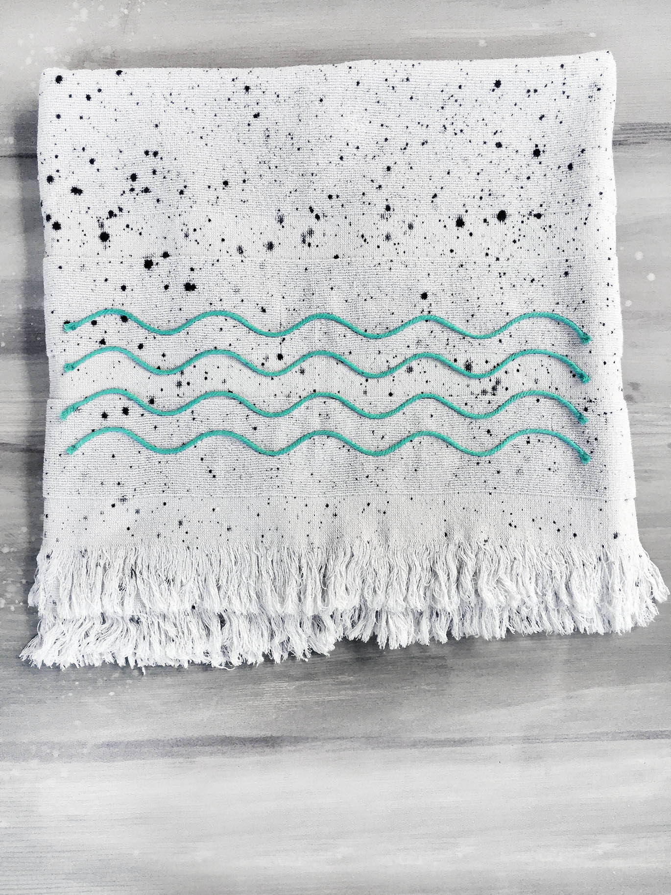 SUMMER NIGHT hand dyed peshtowel