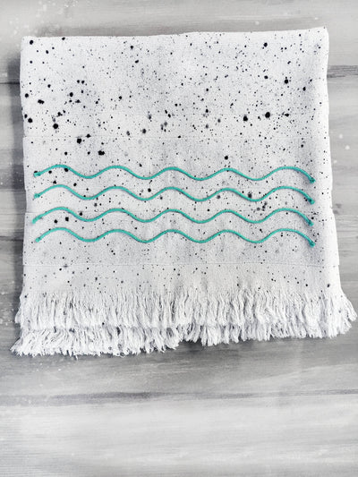 SUMMER NIGHT hand dyed peshtowel