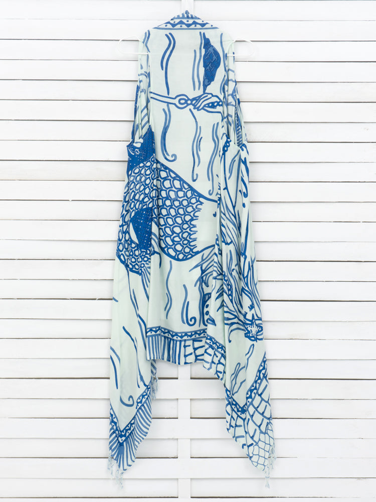 HELLO SAILOR pareo vest