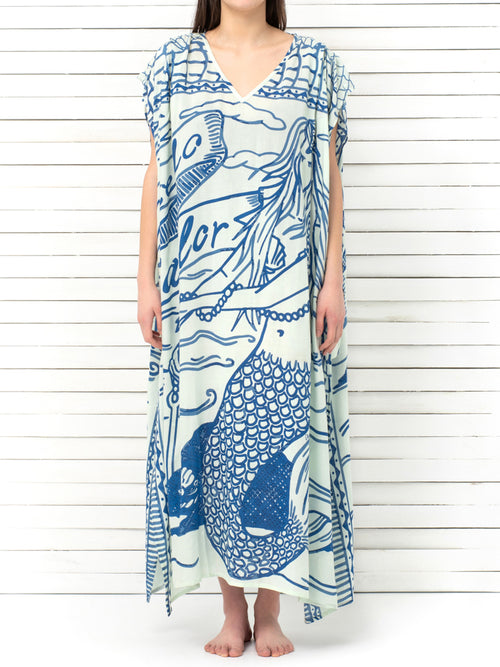 HELLO SAILOR maxi open caftan