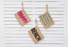 BEACH woven straw clutch