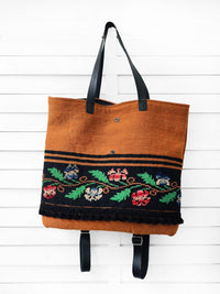 FOLKFLORAL tote backpack