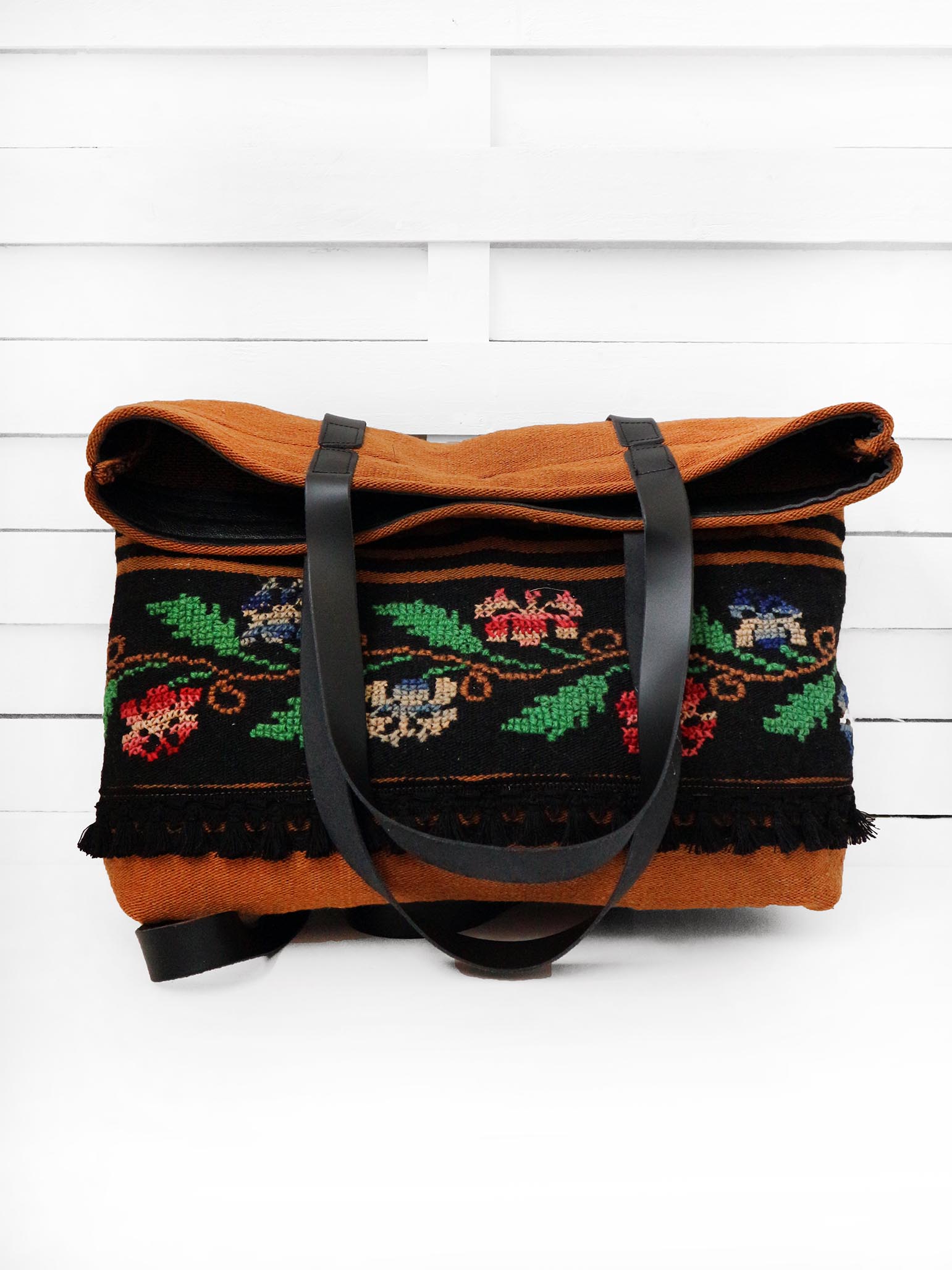 FOLKFLORAL tote backpack