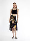 SUNSHINE wrap skirt with frill