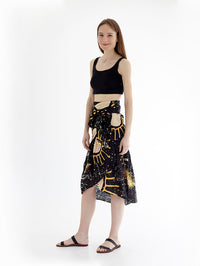 SUNSHINE wrap skirt with frill
