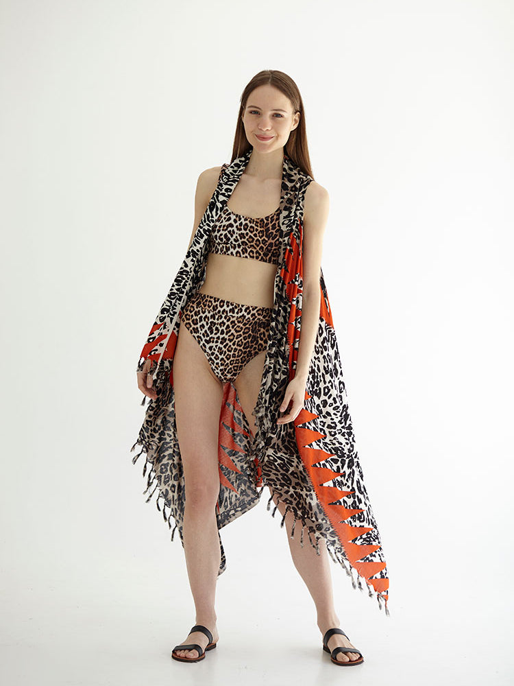 CHEETAH pareo vest