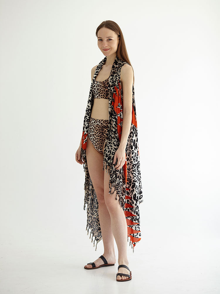 CHEETAH pareo vest