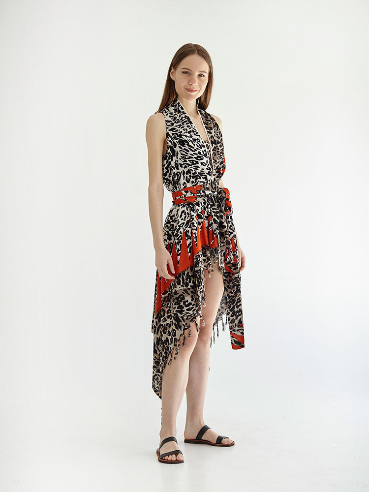 CHEETAH pareo vest