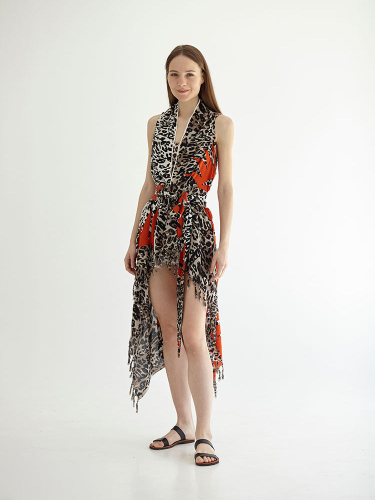 CHEETAH pareo vest