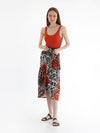 CHEETAH wrap skirt with frill