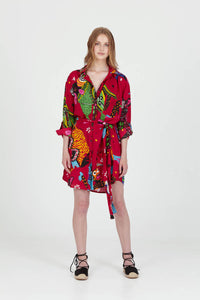 ALEBRIJES boyfriend shirt dress