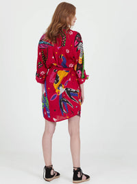ALEBRIJES boyfriend shirt dress