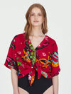 ALEBRIJES cropped shirt