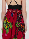 ALEBRIJES midi skirt with extra band on waist back