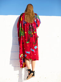 ALEBRIJES loose shirt dress