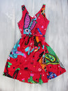 ALEBRIJES midi wrap dress