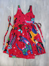 ALEBRIJES midi wrap dress