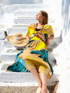 SIESTA midi skirt with extra band on waist back