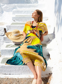SIESTA midi skirt with extra band on waist back