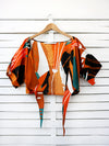 LILIUM tie front top