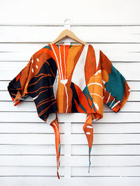 LILIUM tie front top