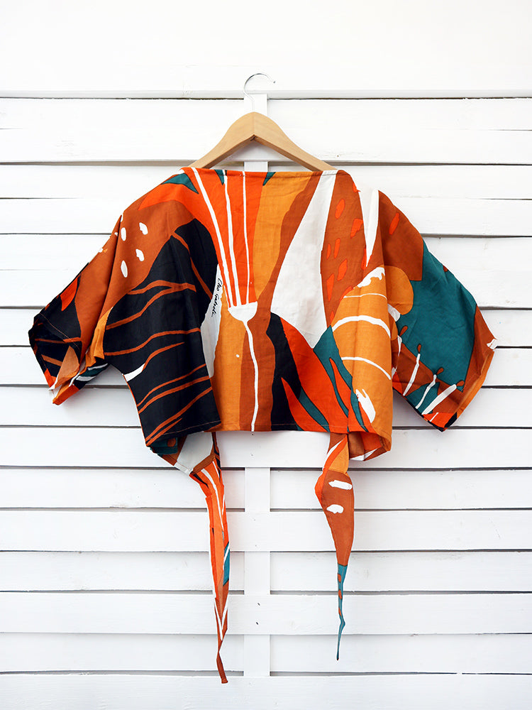 LILIUM tie front top