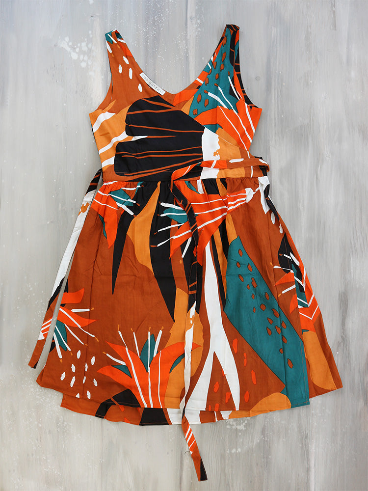LILIUM midi wrap dress