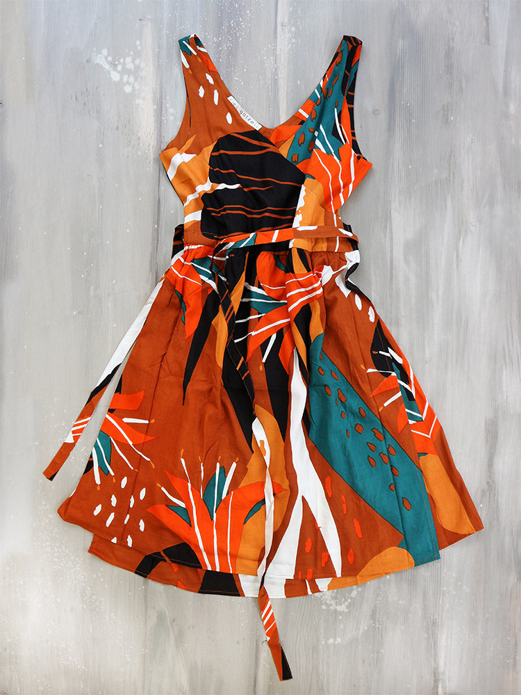 LILIUM midi wrap dress