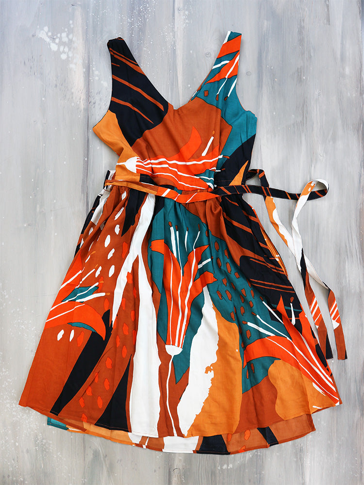 LILIUM midi wrap dress