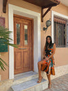 LILIUM midi wrap dress
