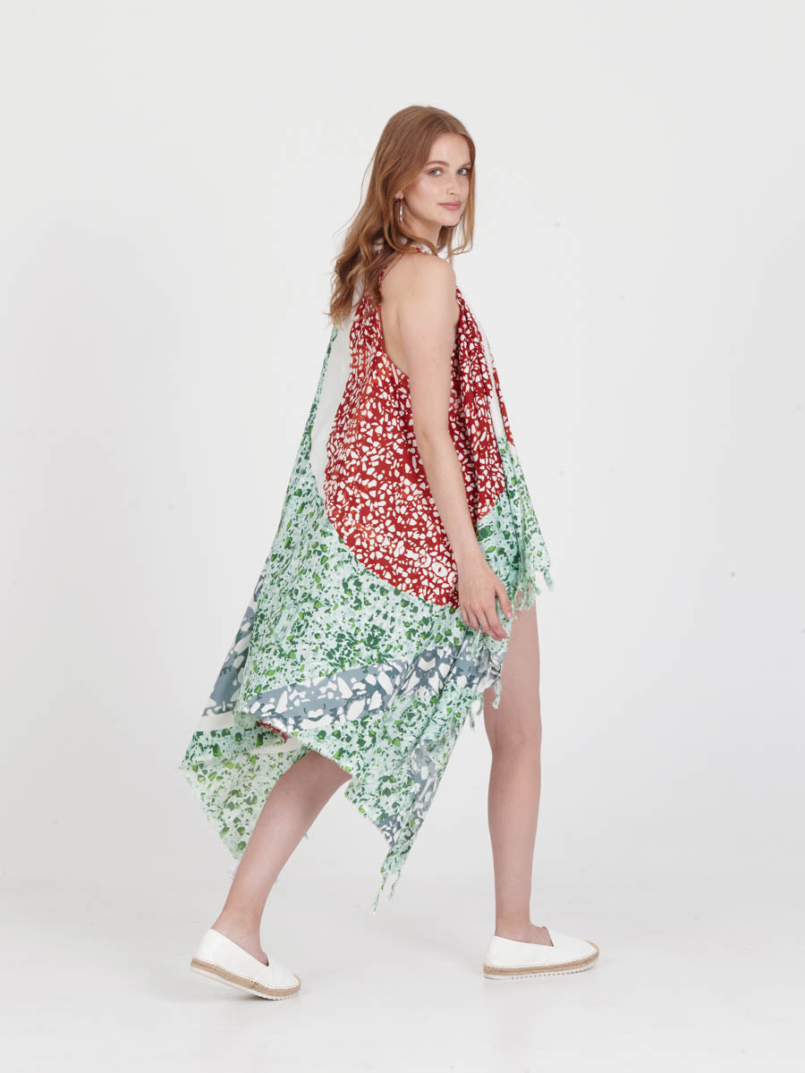 TERRAZZO pareo vest