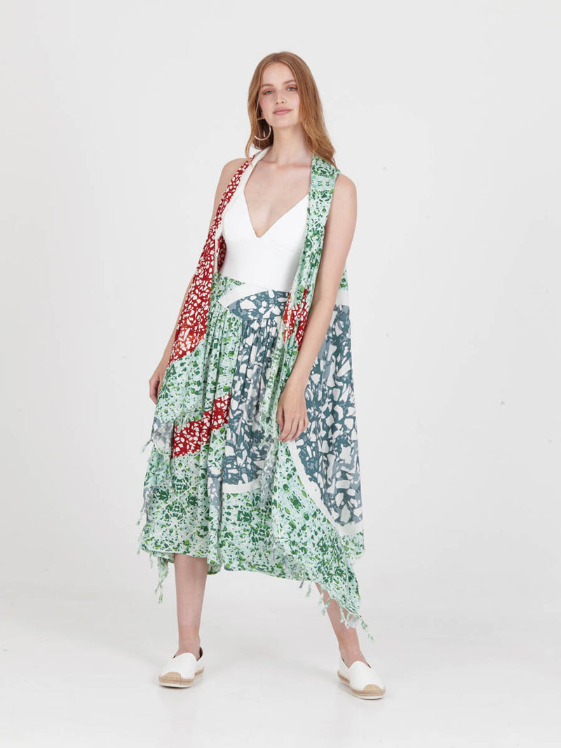 TERRAZZO pareo vest