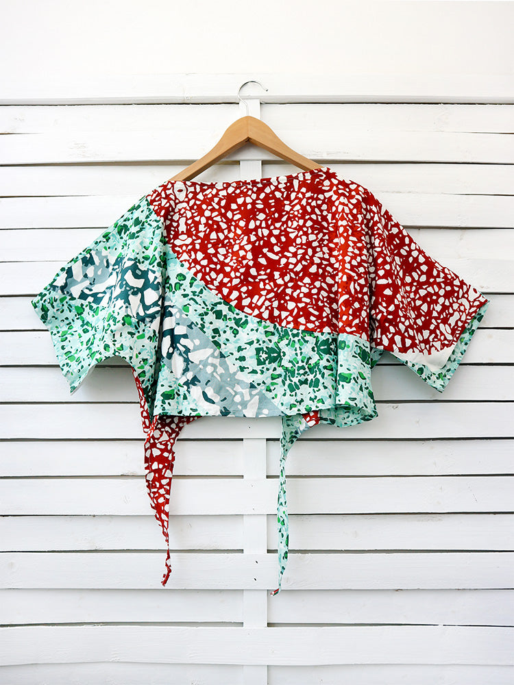 TERRAZZO tie front top