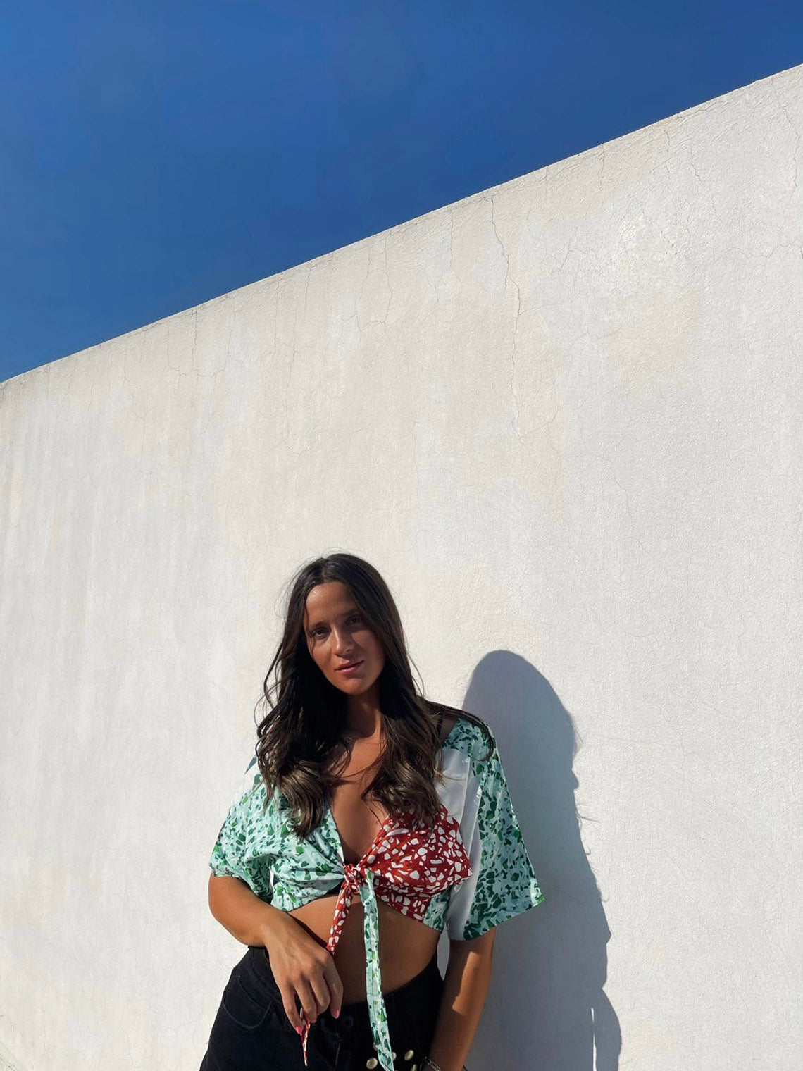 TERRAZZO tie front top